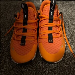 Nike Free Bright Orange Athletic Shoes